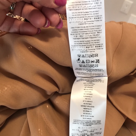 Marciano golden sand halter dress. - Picture 12 of 12